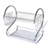 secaplatos Escurridor Seca Platos 2 Niveles Plateado Modelo 2
