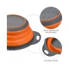Colador Escurridor Plegable Redondo de Silicona 22 cm