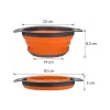 Colador Escurridor Plegable Redondo de Silicona 22 cm