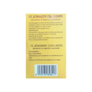 Té Limón con Jengibre 20 sobres infusionadores
