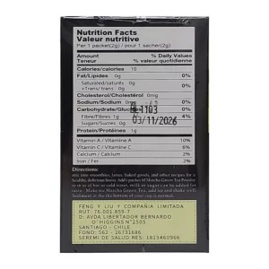 matcha 2 Té Matcha USDA Organic 20 sachets